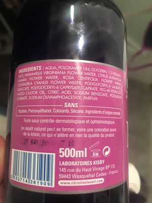 Eau micellaire aux vertus des eaux florales.