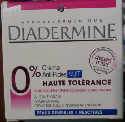 Crème Anti-Rides Nuit Haute Tolérance