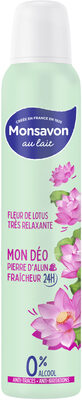 Monsavon Déodorant Femme Spray Fleur de Lotus Presque Divine 200ml