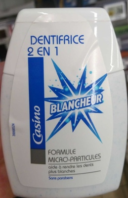 Dentifrice 2 en 1 Blancheur formule micro-particules
