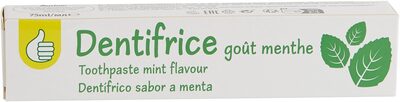 Auchan dentifrice goût menthe au fluor