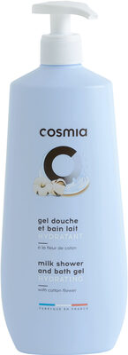 Gel douche et bain lait hydratant à la fleur de coton