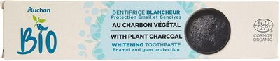 Dentifrice blancheur au charbon vegetal