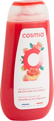 Cosmia - gel douche gourmand* - *parfum tarte aux fraises - 250 ml