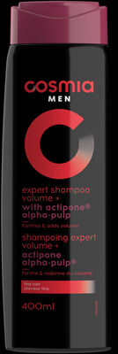 Cosmia - shampoing expert volume + - à l'actipone alpha-pulp - cheveux fins - 400ml