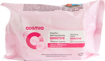 Lingettes démaquillantes sensitive