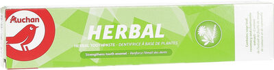 Auchan - dentifrice - a base de plantes - 75ml