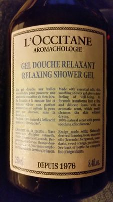 Gel douche relaxant