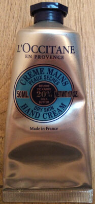 Crème mains - peaux sèches - karite 20%