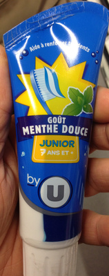Dentifrice junior Goût menthe douce