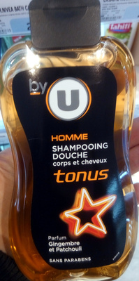 Homme shampooing douche corps et cheveux tonus parfum gingembre et patchouli