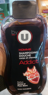Homme shampooing douche corps et cheveux addict parfum santal et musc blanc