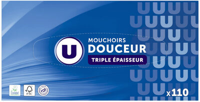 U douceur 110 mouchoirs blanc
