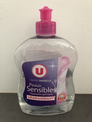 Liquide vaisselle peaux sensibles hypooallergénique dégraissant