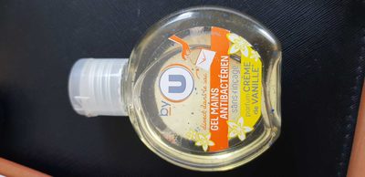 Gel mains antibactérien sans rinçage parfum crème de vanille