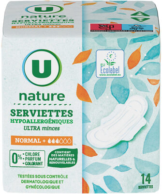 Serviettes hypoallergéniques ultra minces