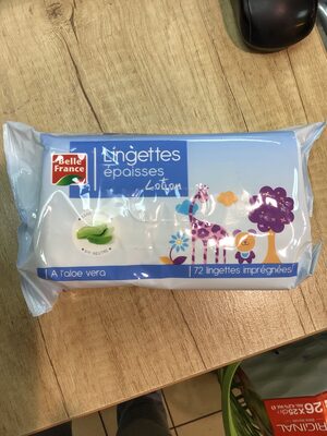 Lingettes épaisses lotion belle France