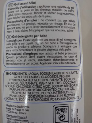 Bébé Gel lavant