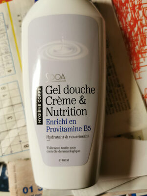Gel douche crème et nutrition