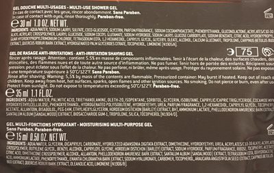 Nuxe Men Offre Découverte Douche Rasage Multifonctions