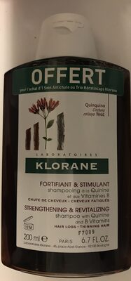 Fortifiant & Stimulant Shampooing à la Quinine et aux Vitamines B