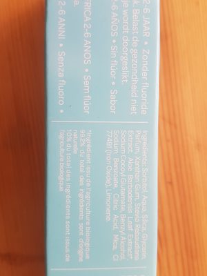 Cattier Kids Bio Dentifrice 2 à 6 Ans 50ML