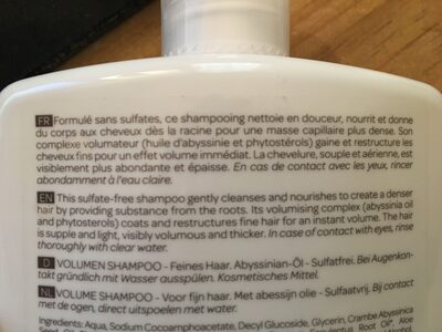 Shampoing volume