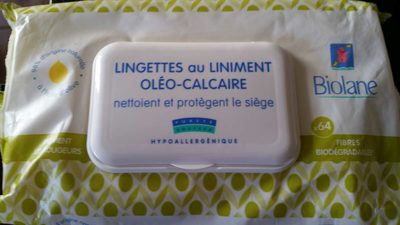Lingettes au liniment oleo-calcaire