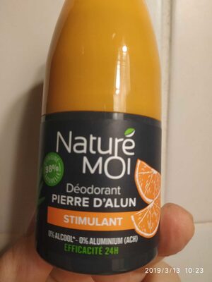 Déodorant pierre d'alun stimulant