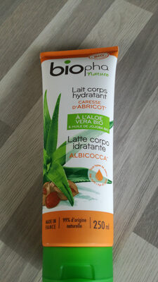 lait corps hydratant biopha