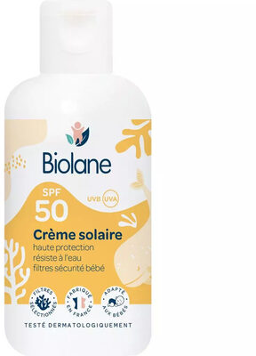 Crème solaire haute protection pour bébé SPF50