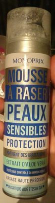 Mousse à raser peaux sensibles