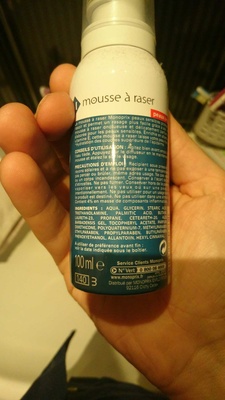 Mousse à raser peaux sensibles