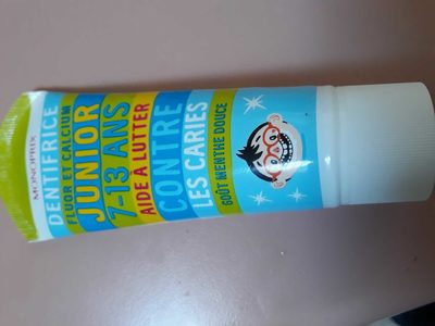 Dentifrice fluor et calcium junior 7-13 ans goût menthe douce