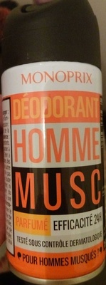 Déodorant Homme Musc Parfumé 24H