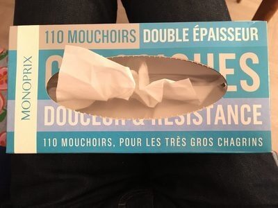 110 mouchoirs double épaisseur - Monoprix