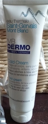MB dermo cold crème Saint-Gervais Mont Blanc