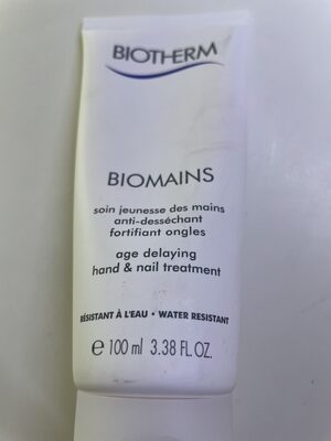Biomass hand and nail treatment