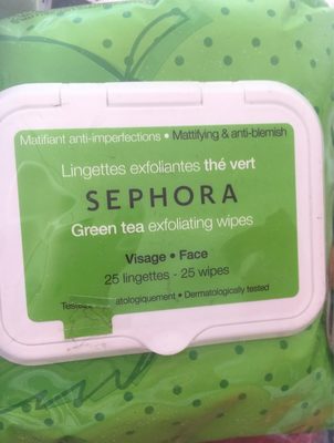 Lingettes matifiantes thé vert Visage