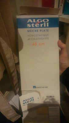 Mèche plate hémostatique et cicatrisante