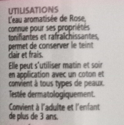 Eau aromatisée ROSE
