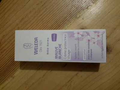Weleda Bébé Derma Crème protectrice visage Mauve blanche