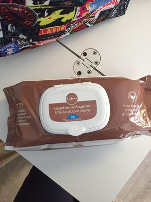 Lingettes nettoyantes à huit olive vierge