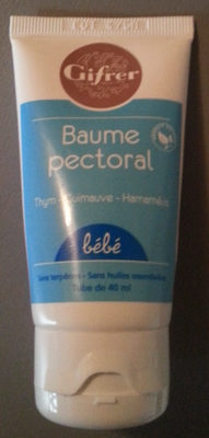 Baume pectoral bébé