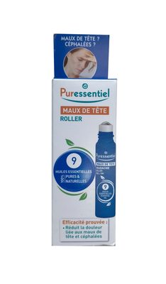 Puressentiel Maux de tête Roller 9 huiles essentielles 