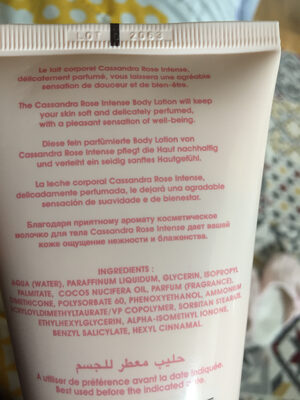 Lait corporel parfumé