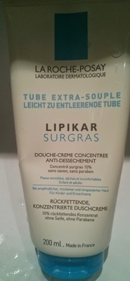Lipikar surgras Douche-crème concentrée Anti-Dessèchement