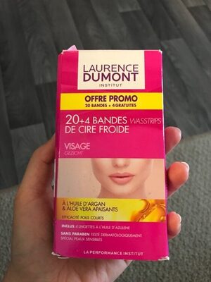24 bandes de cire froide visage