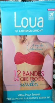 Bandes de cire froide aisselles