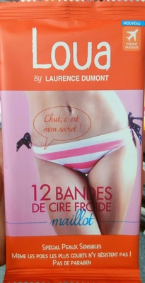 12 bandes de cire froide maillot